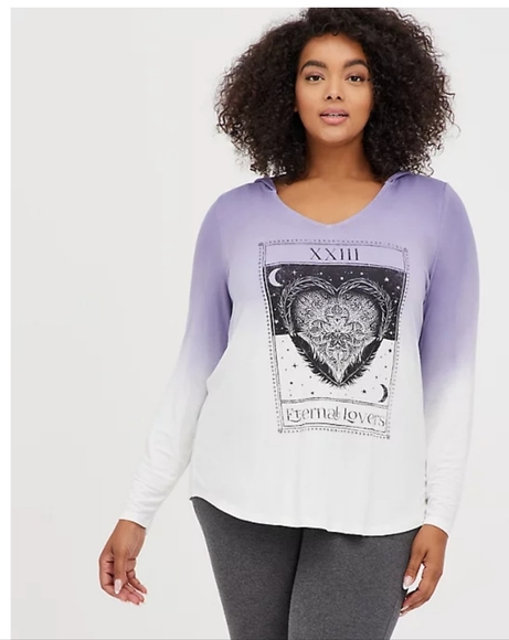 💜Torrid Super Soft Dip Dye Hoodie - Picture 2 of 6